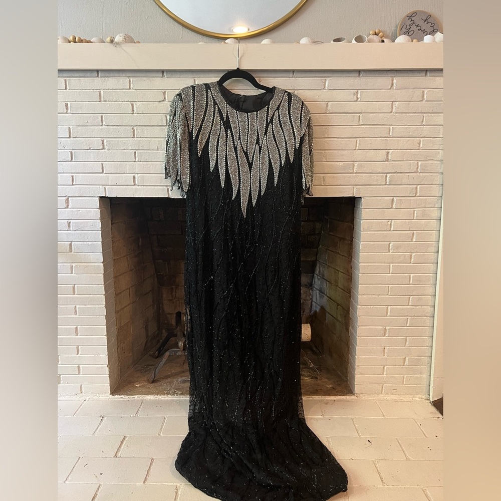 Vintage Black Maxi Gown